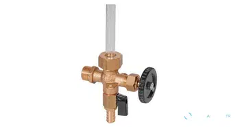 Robinet de voyant de niveau avec vidange 1/2"